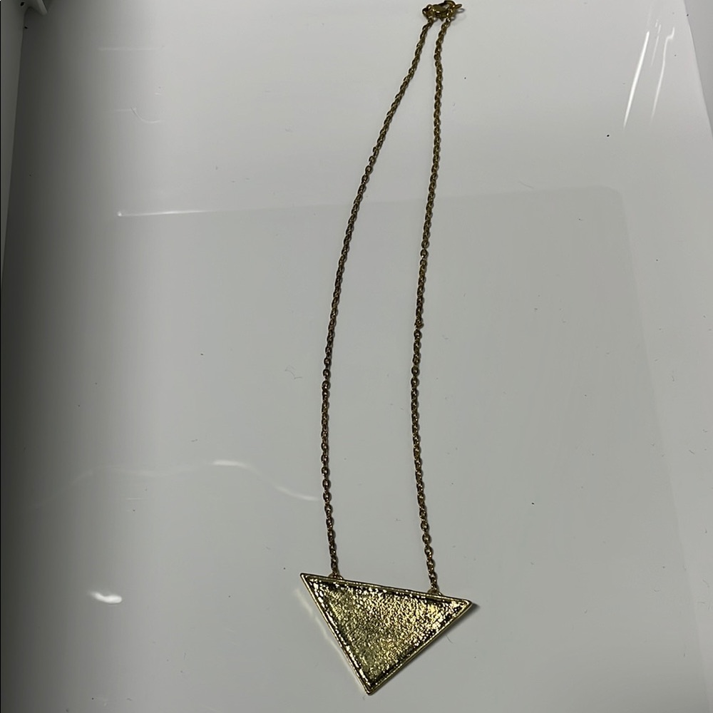 Gold geometric necklace